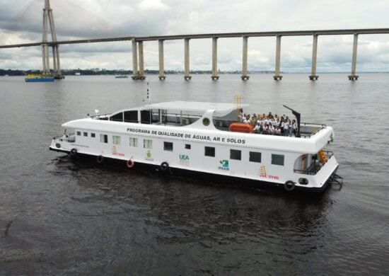 Barco de Pesquisa é usado no ProQAS da UEA - Foto: Rafael Lopes