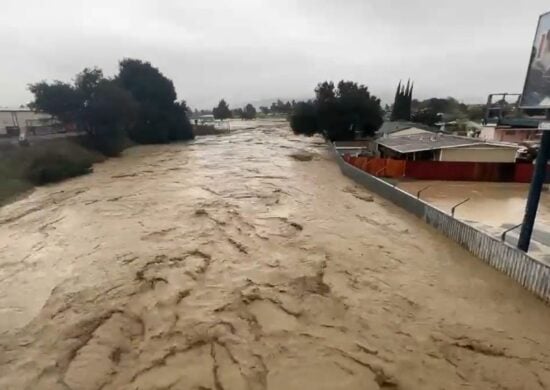 Tempesdade Mais de 34 milhões de pessoas estavam sob alerta de enchentes nesta terça, informou o Serviço Nacional de Meteorologia - Foto: Reprodução/Twitter@danncianca