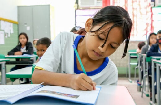 Alunos do ensino fundamental em Manaus - Foto: Eliton Santos / Semed