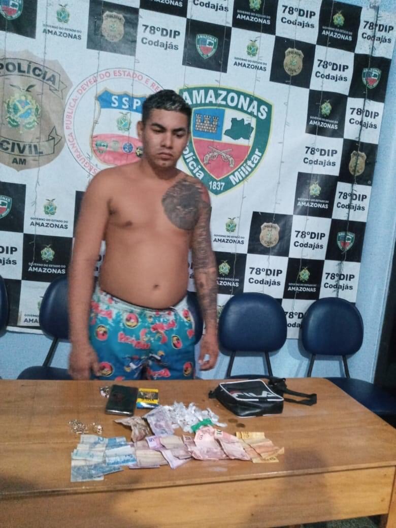 Foragido de presídio de Coari é preso por tráfico de drogas em Codajás-AM