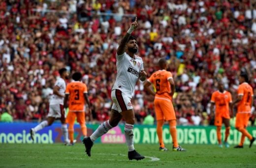 Gabigol marcou duas vezes para o Flamengo -Foto: Reprodução/Site do Flamengo flamengo.com.br