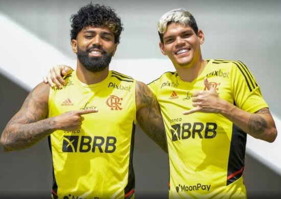 Gabigol é um dos atletas que mais tempo ficou em campo: 196 minutos - Foto: Reprodução/Twitter@flamengo