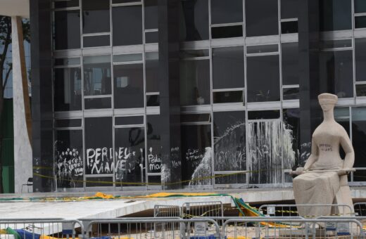 Imagens dos estragos causados por vandalismo no Edifício-sede do STF - Foto: Carlos Moura/SCO/STF