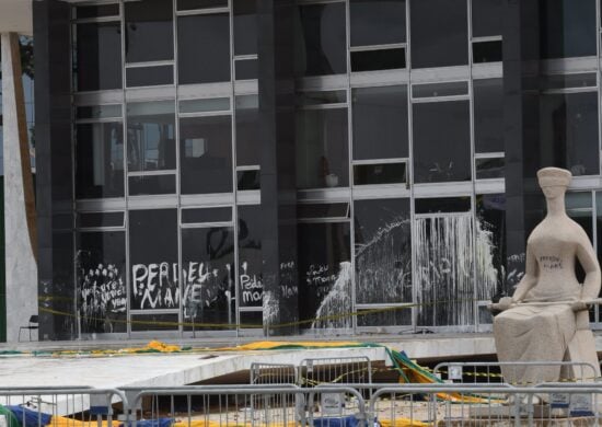 Imagens dos estragos causados por vandalismo no Edifício-sede do STF - Foto: Carlos Moura/SCO/STF