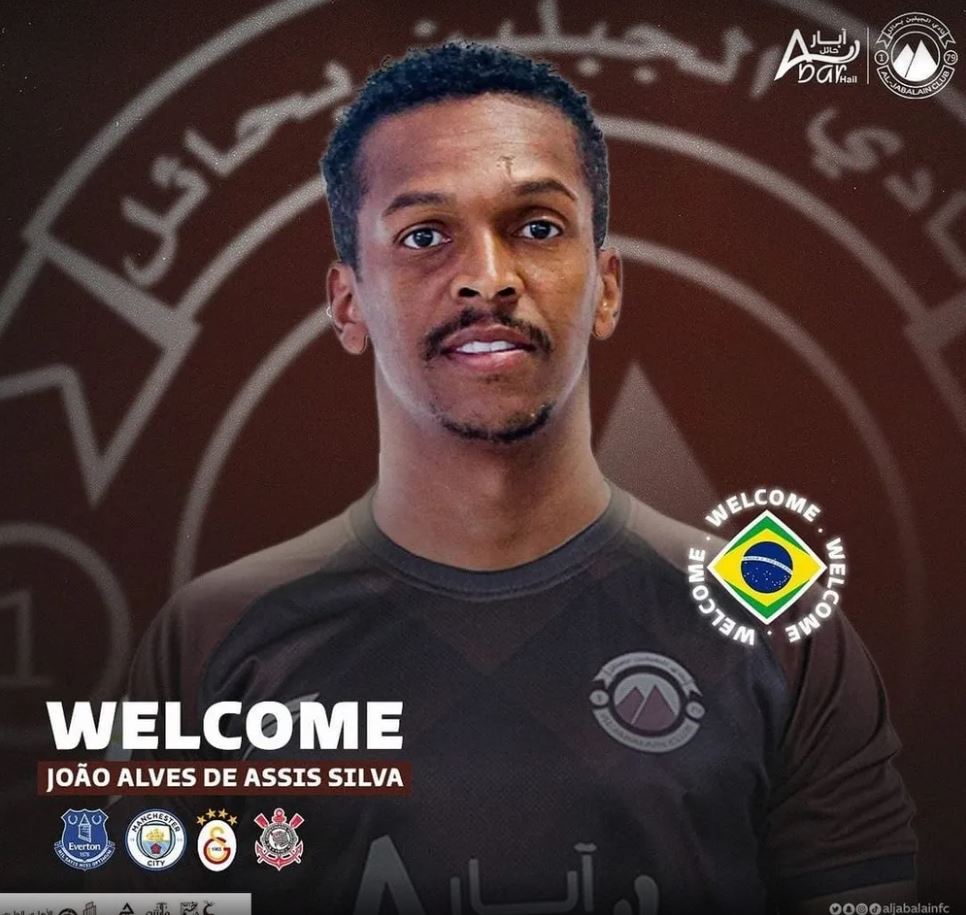 Jô foi anunciado pelo Al Jabalain FC - Foto: Divulgação/Twitter@Al Jabalain FC