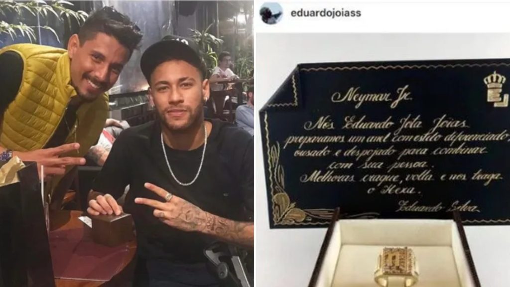 Neymar com Eduardo, alvo de operação da Polícia Civil do DF - Foto: Reprodução/Instagram@eduardojoias