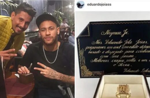 Neymar com Eduardo, alvo de operação da Polícia Civil do DF - Foto: Reprodução/Instagram@eduardojoias