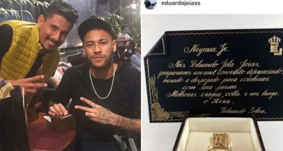 Neymar com Eduardo, alvo de operação da Polícia Civil do DF - Foto: Reprodução/Instagram@eduardojoias