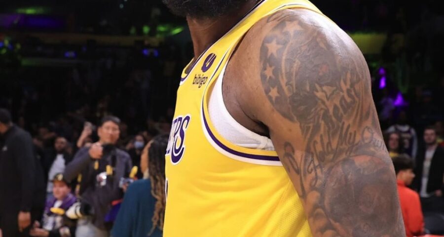 LeBron James foi mais uma vez o astro da partida – Foto: Reprodução/Instagram@lakers