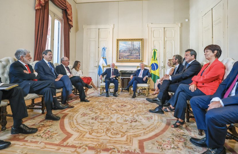 Reunião de Lula e Alberto Fernandéz na Argentina - Foto: Ricardo Stuckert/Presidência da República