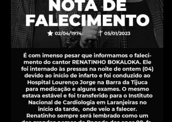 Morte de Renatinho foi confirmada por seu emprersário em uma rede social - Foto: Reprodução/Instagram