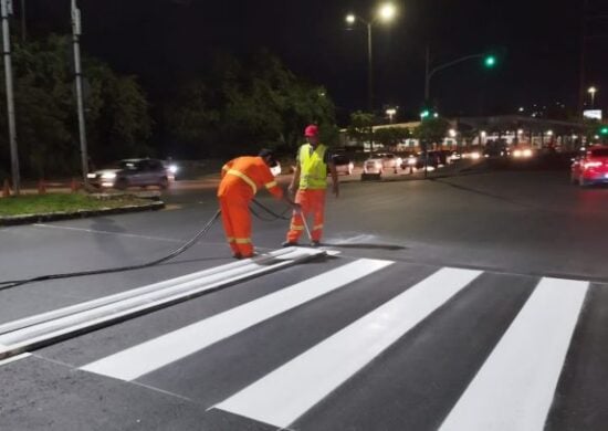 Sinalização Viária em Manaus - Foto: Divulgação / IMMU