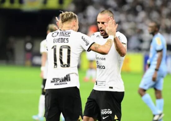 Róger Guedes comemora tento pelo Corinthians - Foto: Reprodução/Twitter corinthians