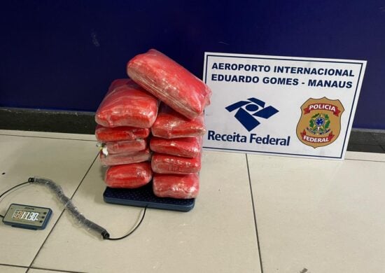 Passageira é presa com 11,3 kg de drogas no aeroporto de Manaus - Foto: