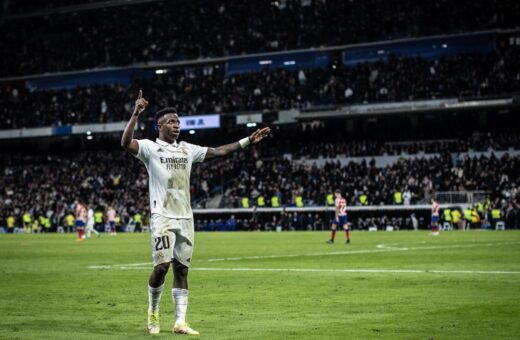 Vinícius Júnior foi alvo de ofensas ao final da partida contra o Mallorca - Foto: Reprodução/Twitter@vinijr