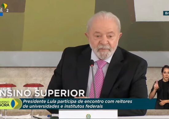 Lula reunido com reitores - Foto: Reprodução/Youtube