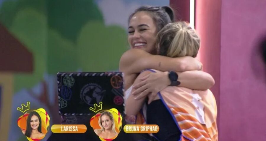 Bruna Griphao e Larissa ganham a primeira Prova do Líder do BBB - Foto: Reprodução/TV Globo