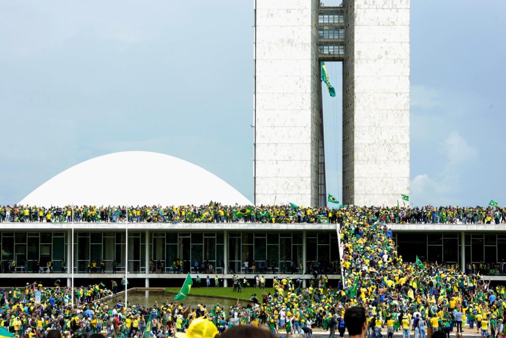 Bolsonaristas invadem Congresso - Foto: Wallace Martins/Futura Press/ Estadão Conteúdo