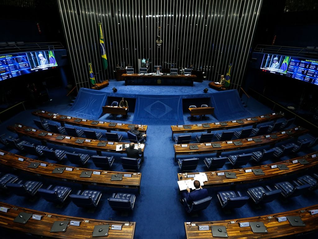 Comissão do Senado pode votar nesta terça-feira (13), projeto que prevê desoneração da folha de pagamento até o fim de 2027 de 17 setores que mais geram empregos no Brasil -Foto: Marcelo Camargo/Agência Brasil