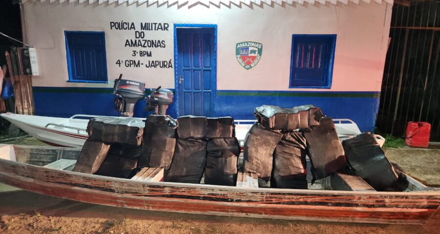 Em Juruá, polícia a´reendeu mais de 400 quilos de drogas - Foto: Divulgação/SSP-AM