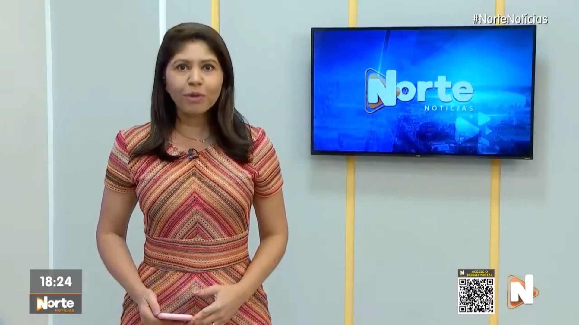 O Norte Notícias é apresentado por Mariana Rocha - Foto: Reprodução/TV Norte Amazonas