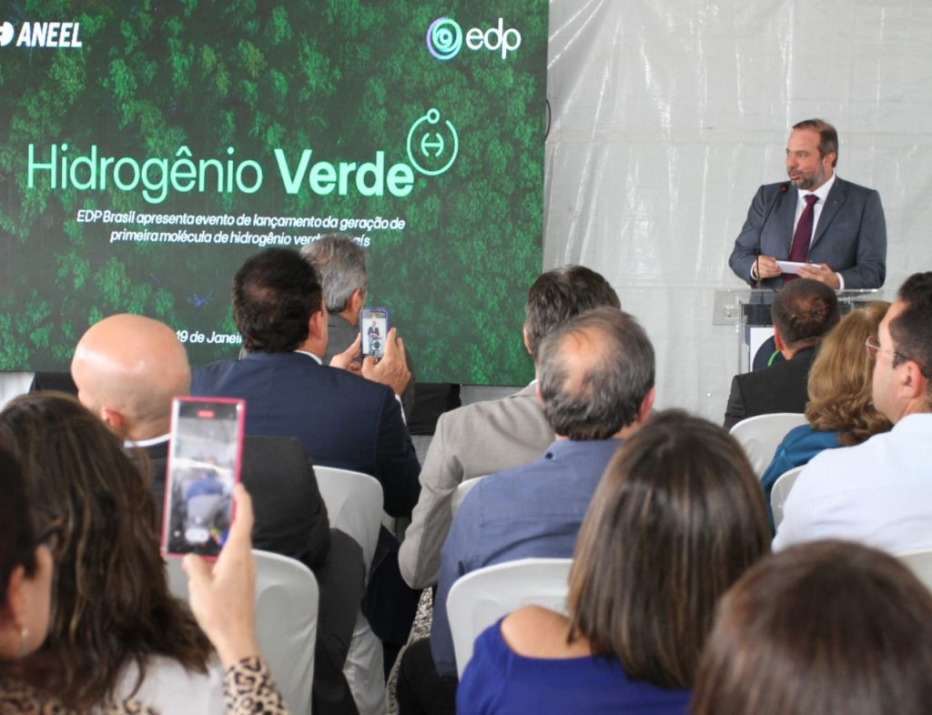 Lançamento da primeira molécula de hidrogênio verde ocorreu no complexo do Pecém, no Ceará - Foto: Divulgação/Júnior Pio