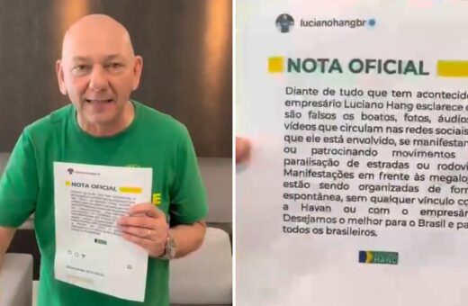 Vídeo de Hang foi postado nas redes sociais da Havan - Foto: Reprodução/Havan @havanoficial