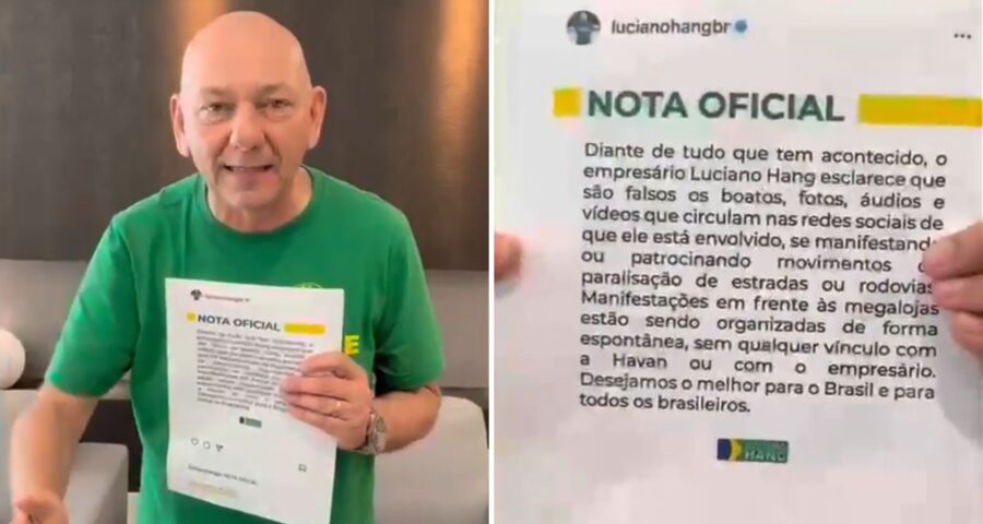 Vídeo de Hang foi postado nas redes sociais da Havan - Foto: Reprodução/Havan @havanoficial