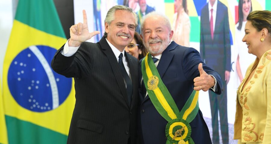 Lula e o presidente da Argentina Alberto Fernández - Foto: Reprodução/Twitter @alferdez