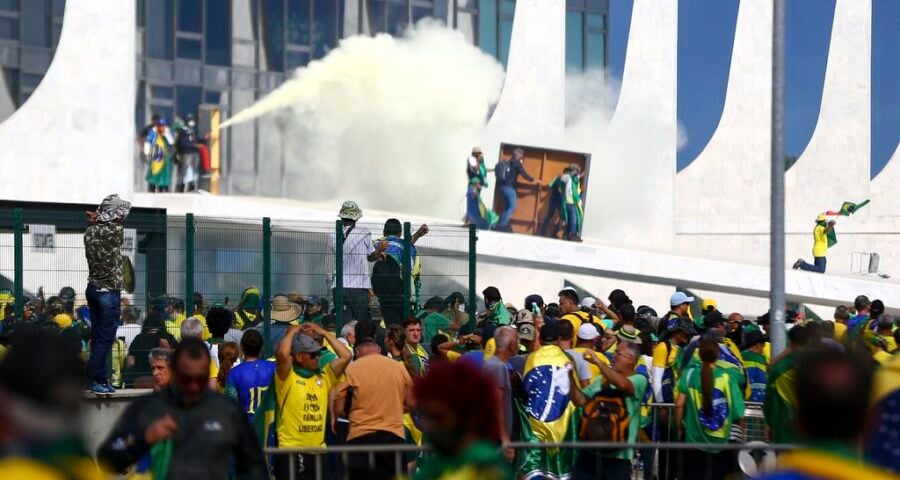 Um recorte editado das imagens foi divulgado de forma oficial e compartilhado com toda a imprensa antes - Foto: Marcelo Camargo/Agência Brasil