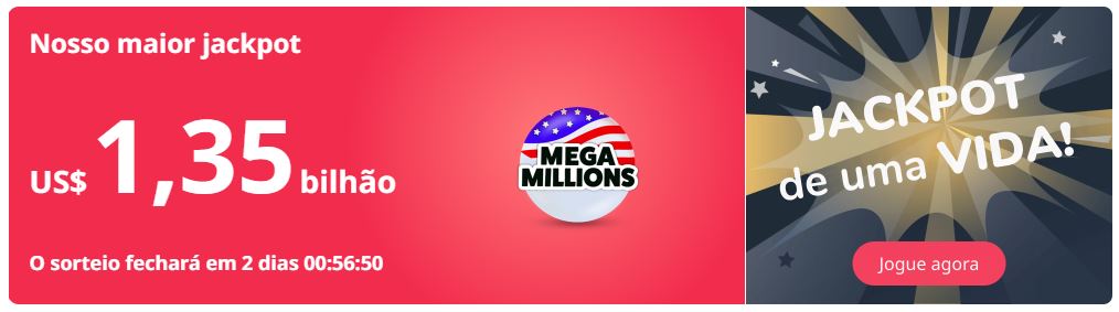 TheLotter é um dos sites que realizam apostas on-line na Mega Millions - Foto: Reprodução/The Lotter
