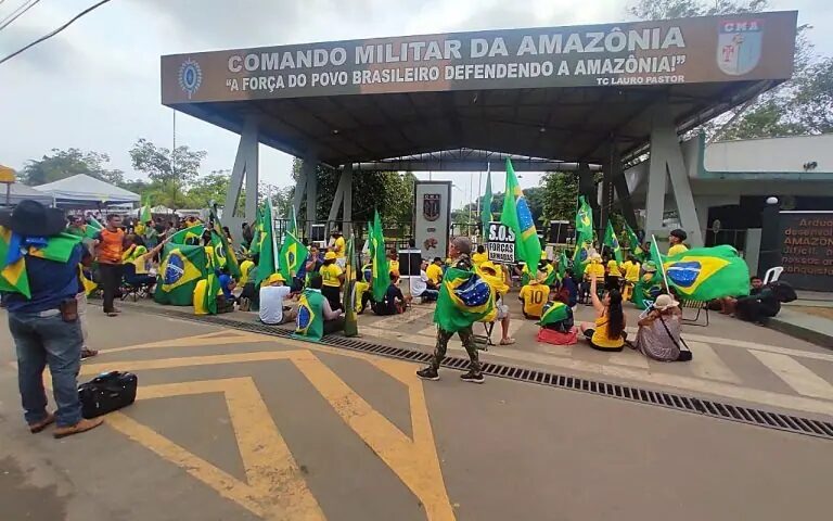 Mobilização nos acampamentos pelo Brasil é de cerca de 5 mil pessoas atualmente, segundo Exército - Foto: Arquivo/TV Norte