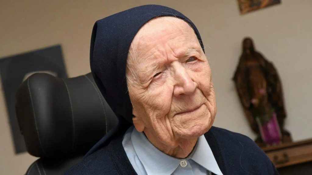 Irmã André, mulher mais velha do mundo - Foto: Facebook/St. Mary’s Church