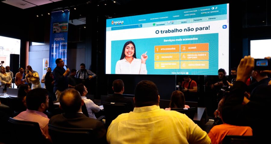 Novo portal de Manaus foi lançado nesta quarta-feira (25) - Foto: Dhyeizo Lemos/Semcom