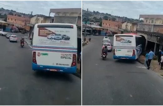 Condutor de ônibus perde controle e veículo invade casa em Manaus