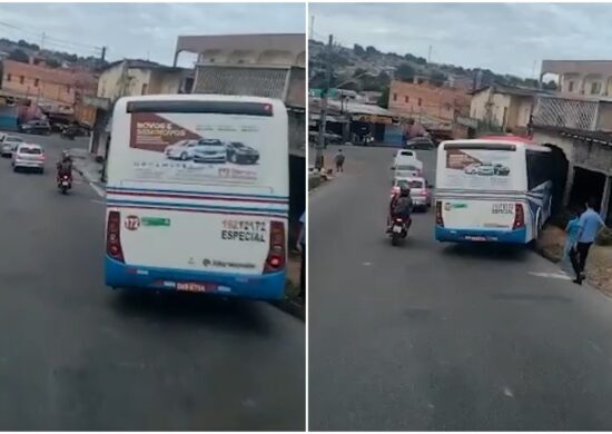 Condutor de ônibus perde controle e veículo invade casa em Manaus