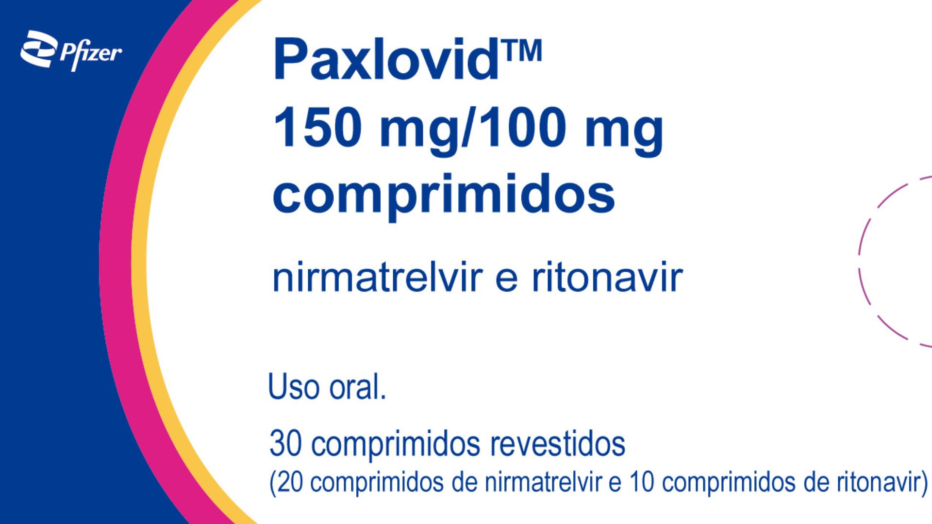 Rotulagem do Paxlovid em português - Foto: Reprodução/Pfizer Brasil
