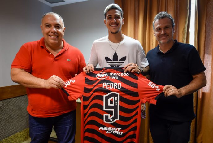 No Flamengo desde 2020, Pedro foi o artilheiro da Libertadores, com 12 gols - Foto: Marcelo Cortes/Flamengo/divulgação