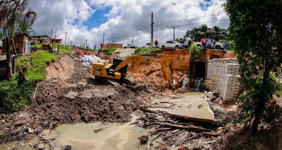 Prazo para conclusão do rip-rap não foi informado pela Seminf - Foto: Osmar Neto/Seminf