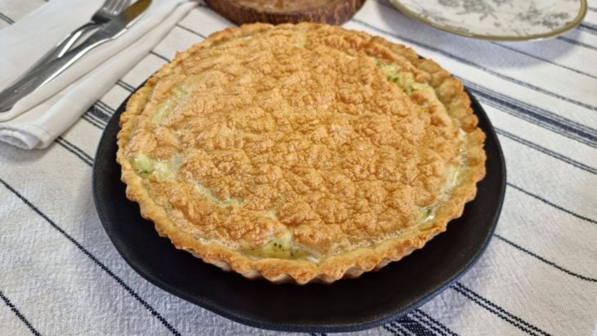 Quiche de alho-poró - Foto: Reprodução/Receitaria