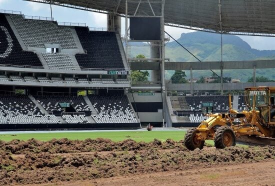 Obras no Estádio Nilton Santos começaram esta semana - Foto: Assessoria de Comunicação do Botafogo/divulgação