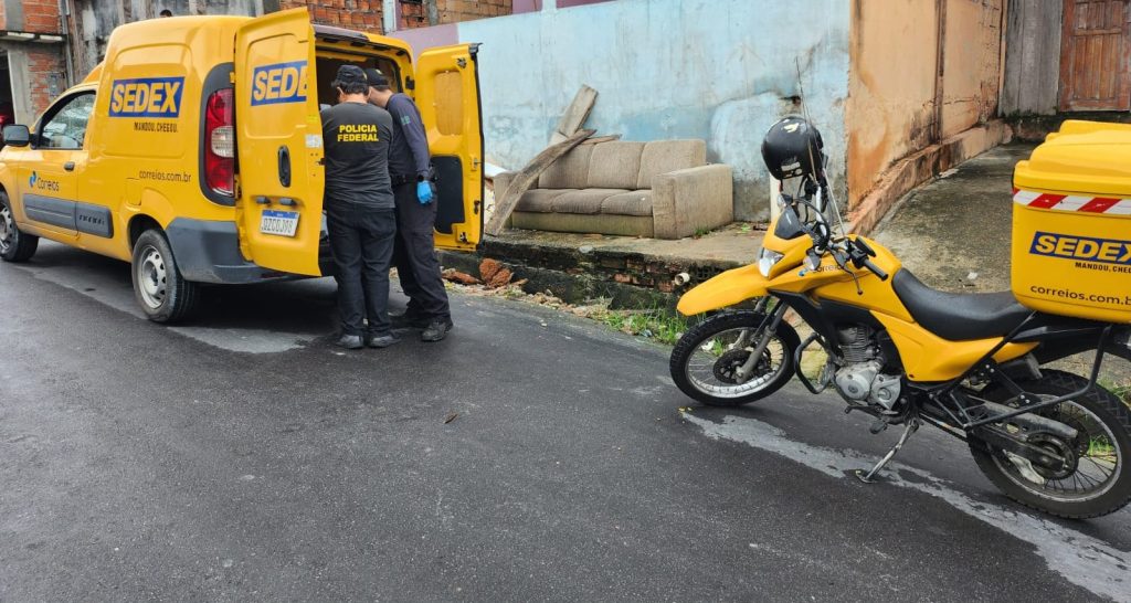 Roubo ao carro dos Correios ocorreu no bairro Jorge Teixeira - Foto: Divulgação/PF