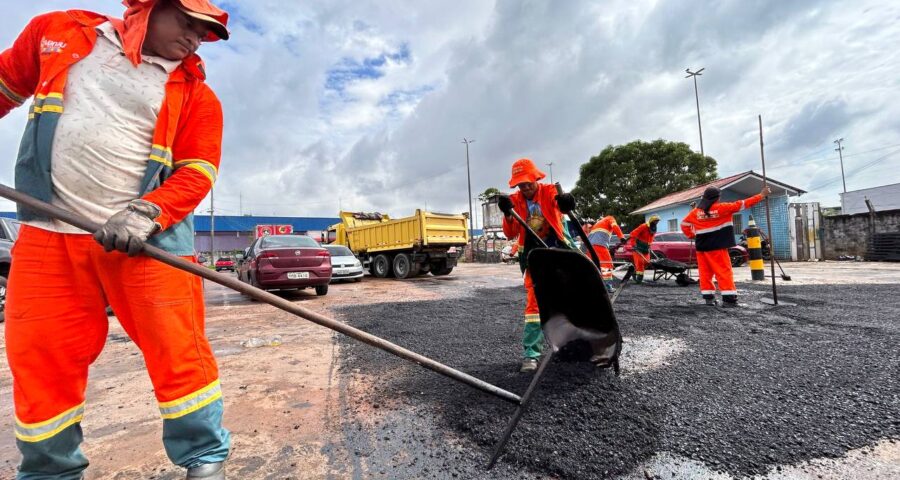 Ruas do entorno da feira recebem manutenção até esta sexta (27) - Foto: Gildo Smith/Semacc