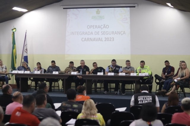 Segurança no Carnaval foi tema de encontro entre autoridades e organizadores das festas - Foto: Oliveira Júnior/Manauscult