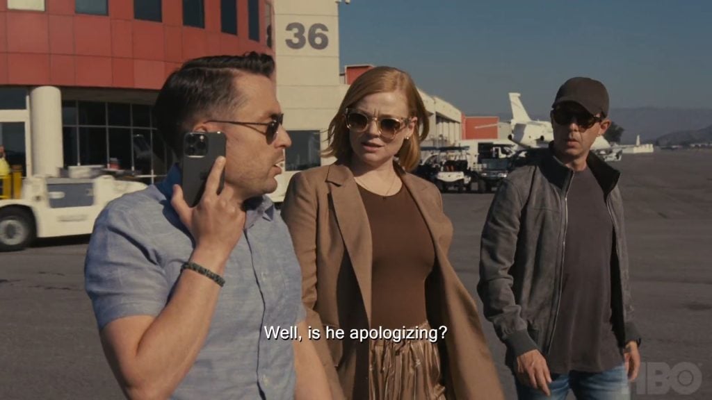 Kieran Culkin, Sarah Snook e Jeremy Strong na 4ª temporada de Succession - Foto: Divulgação/HBO
