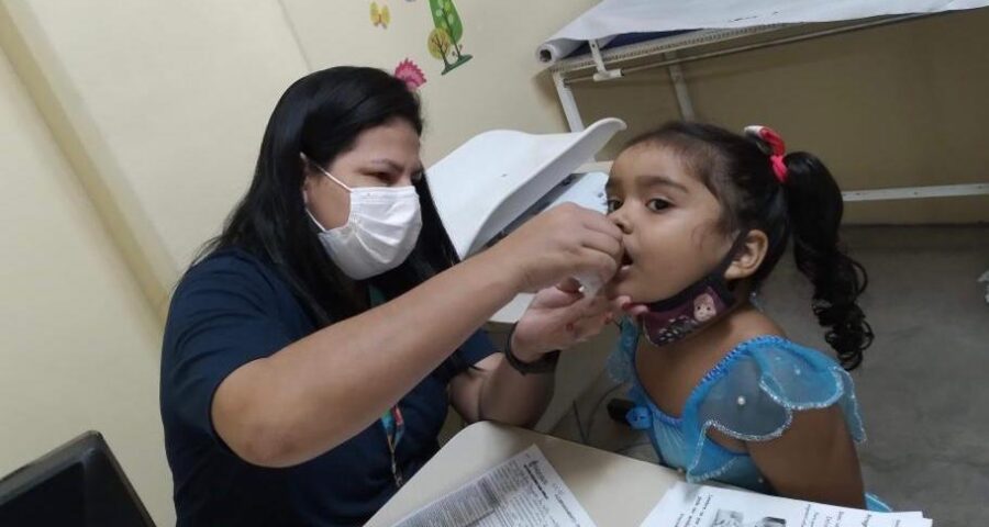 Suplementação de vitamina A em Manaus Foto: Divulgação / Semsa