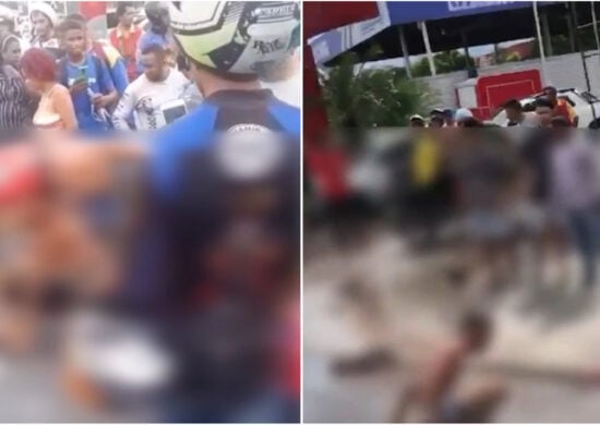 Suspeitos de assalto são agredidos por populares na Zona Oeste de Manaus