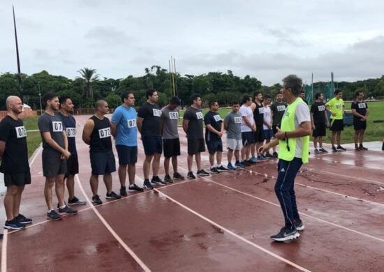 TAF do PMAM é realizado debaixo de chuva na Vila Olímpica de Manaus - Foto: Divulgação/PMAM