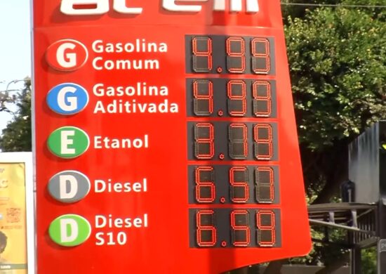 Preço médio da gasolina aumenta de R$ 4,96 para R$ 5,12 em Manaus