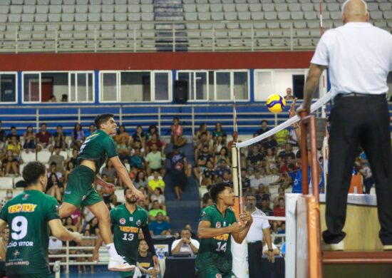 Vitória do Manaus Vôlei/TecToy na segunda rodada pela Superliga B de vôlei - Foto: Antonio Pereira/Semcom